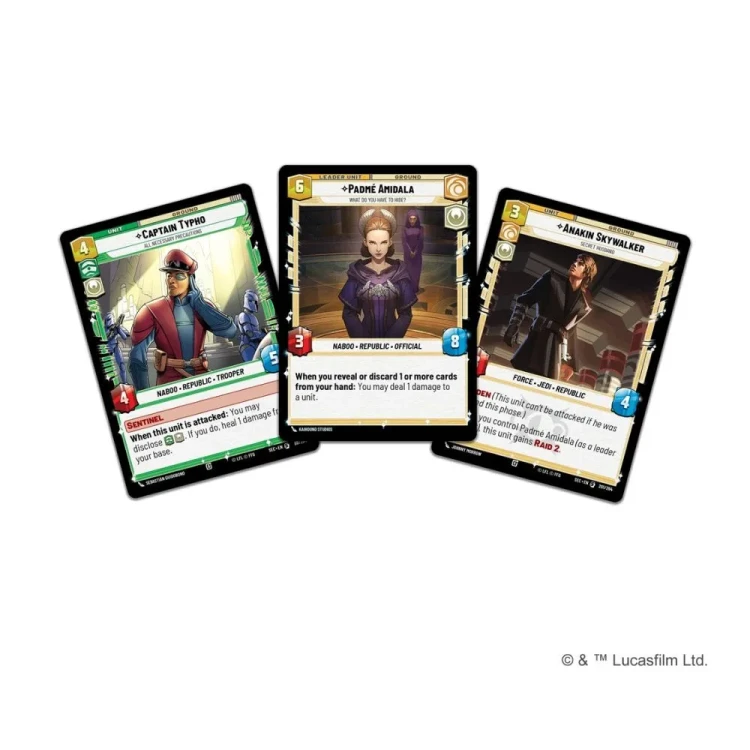 Star Wars Unlimited Card Game - Secrets of Power - Spotlight Deck - Padmé Amidala cards.webp