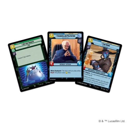Star Wars Unlimited Card Game - Secrets of Power - Spotlight Deck - Chancellor Palpatine.webp