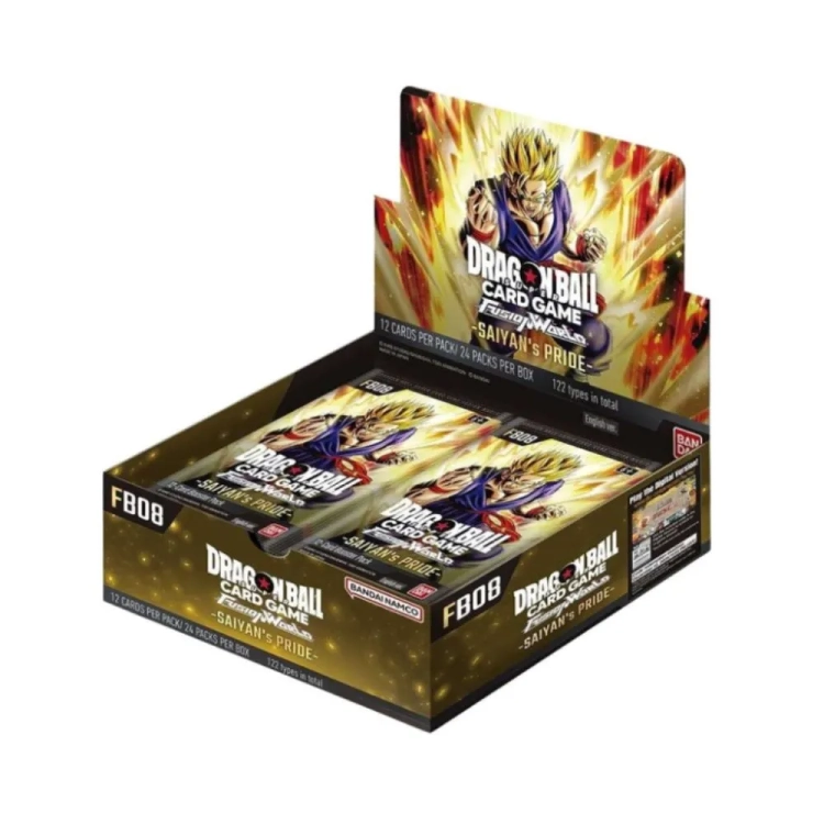 Dragon Ball SCG Fusion World - Saiyan's Pride (FB08) - Booster Display.webp