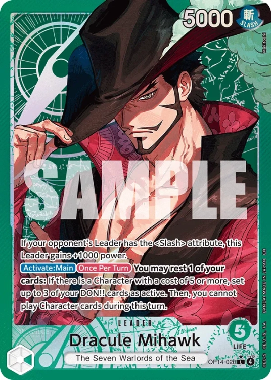 Dracule Mihawk (OP14-020) (V.2).webp