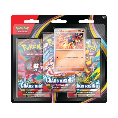 Pokemon TCG Chaos Rising - 3-Pack Blister Charmeleon.webp