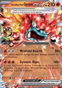 Hearthflame Mask Ogerpon ex (PPS6 TWM 040) - Play! Pokémon Prize Pack Series Six