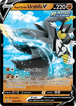 Rapid Strike Urshifu V (SWSH 107) SWSH Black Star Promos