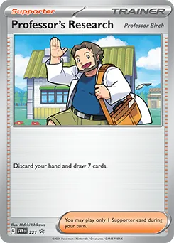 Professor's Research - Professor Birch (SVP 221) SV Black Star Promos