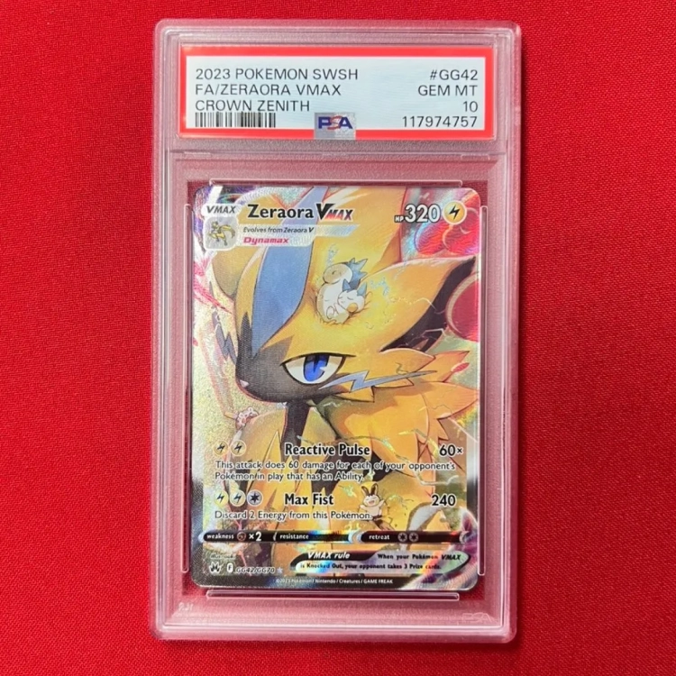Zeraora VMAX (CRZ GG42) - PSA 10 - Crown Zenith.webp