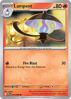 Lampent (xWHT 017) White Flare Additionals  - reverse holo pokeball.webp