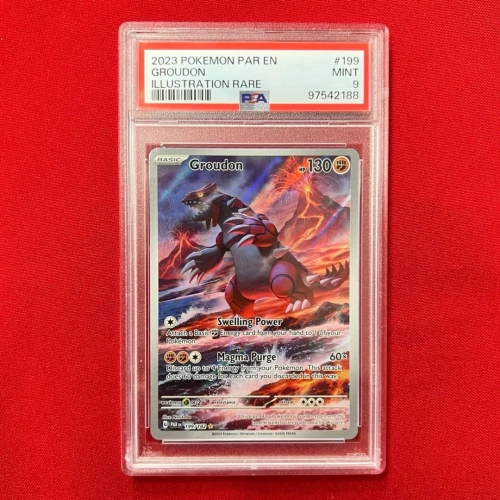 Groudon (PAR 199) - PSA 9 - Paradox Rift.webp