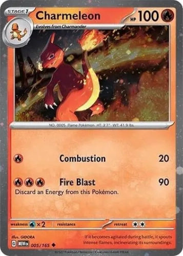 Charmeleon (MEW 005) 151 - cosmo holo.webp