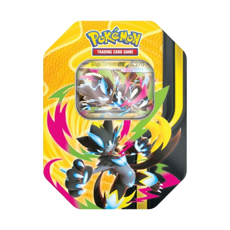 Pokémon TCG Mega Forces Tin - Mega Zeraora ex.webp