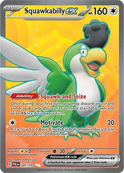 Squawkabilly ex (PAL 247) Paldea Evolved .webp