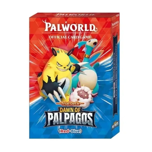 Palworld OCG Dawn of Palpagos Trial Deck Red Blue.webp