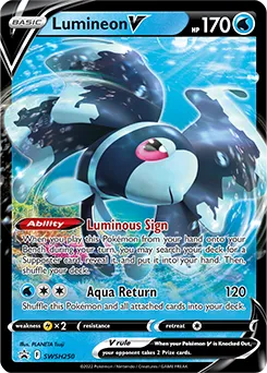 Lumineon V (SWSH 250) SWSH Black Star Promos.webp