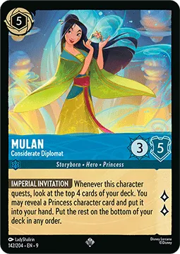 Mulan - Considerate Diplomat (V.1) (FOIL) - Fabled.webp