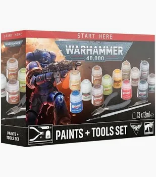 Warhammer 40,000 Paints + Tools Set.webp