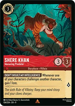 Shere Khan - Menacing Predator (FOIL) -  Fabled.webp