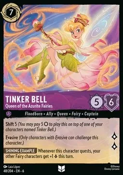Tinker Bell - Queen of the Azurite Fairies (FOIL) - Azurite Sea.webp