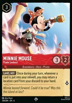 Minnie Mouse - Pirate Lookout (FOIL) - Azurite Sea.webp