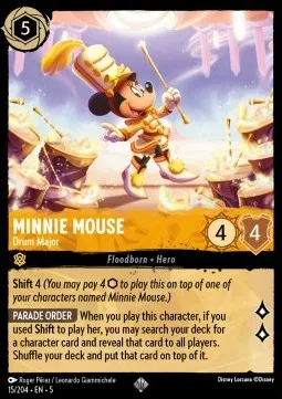 Minnie Mouse - Drum Major (FOIL) - Shimmering Skies.webp
