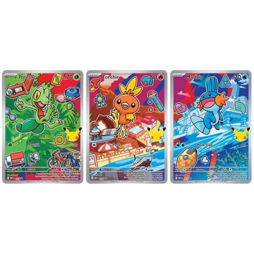 Treecko (MEP 055), Torchic (MEP 056), Mudkip (MEP 057) - zestaw MEP Black Star Promos.webp