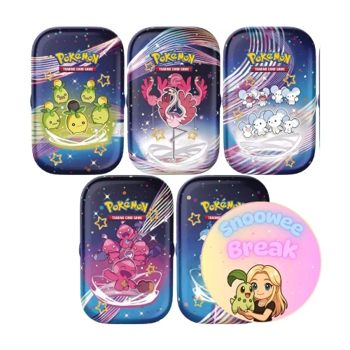 Paldean Fates Mini Tin - Snoowee Booster Break.webp