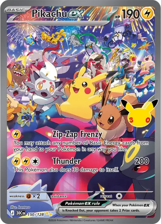 Pikachu ex (30C 150).webp