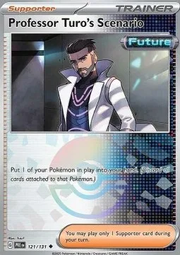 Professor Turo's Scenario (xPRE 121) Prismatic Evolutions Additionals - Pokeball reverse holo.webp