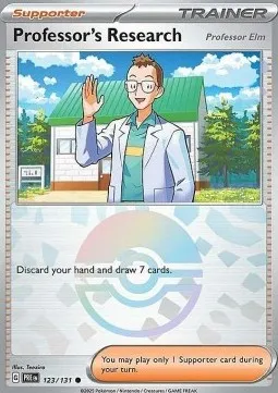 Professor's Research - Professor Elm (xPRE 123) Prismatic Evolutions Additionals - Pokeball reverse holo.webp