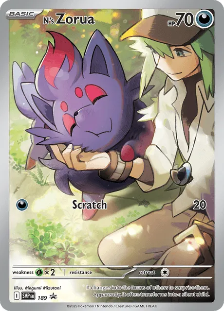 N's Zorua (SVP 189) SV Black Star Promos.webp