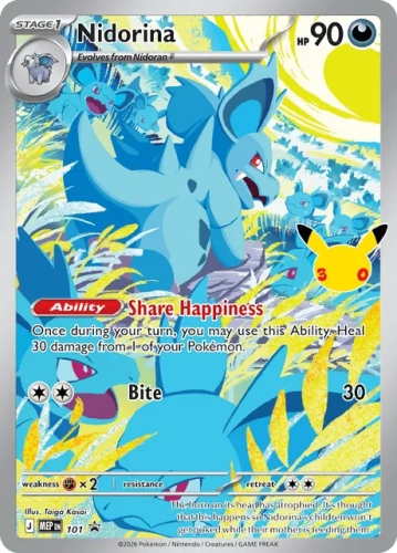 Nidorina (MEP 101) MEP Black Star Promos.webp