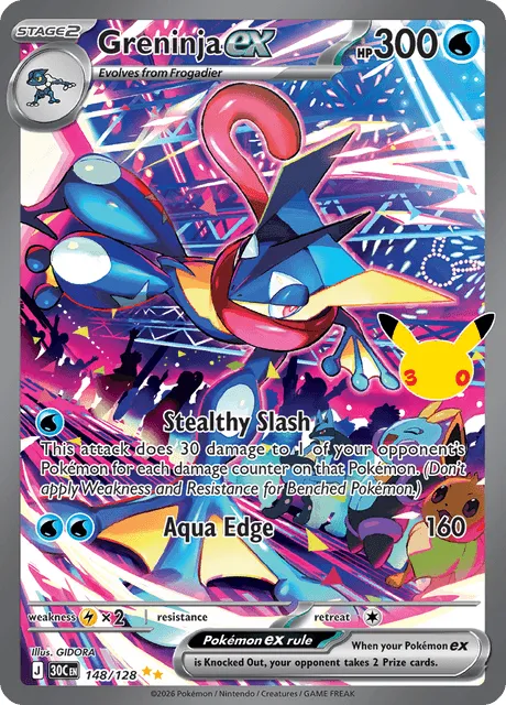 Greninja ex (30C 148) 30th Celebration.webp