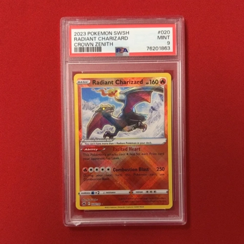 Radiant Charizard (CRZ 020) - PSA 9 - Crown Zenith.webp