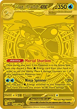 Mega Greninja ex (CRI 122) Chaos Rising.webp