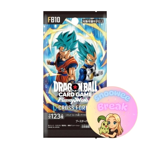 Dragon Ball SCG Cross Force FB10 booster- Japonia - Snoowee Booster Break.webp