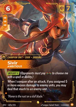 Sivir, Ambitious (V.2 - Showcase) Spiritforged.webp