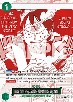 I Know You're Strong... So I'll Go All Out from the Very Start!!! (OP13-040) (V.1).webp
